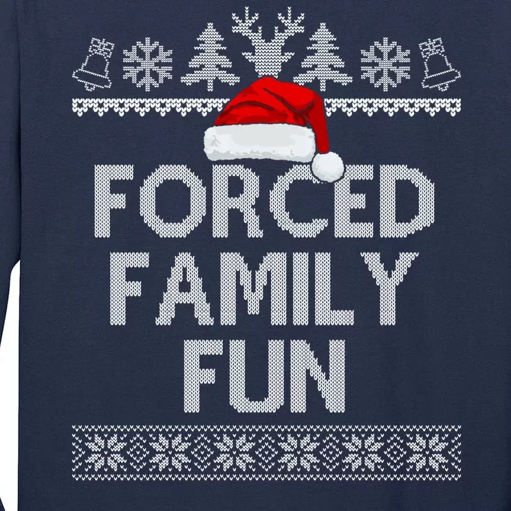 Forced Family Fun Christmas Holiday Tall Long Sleeve T-Shirt