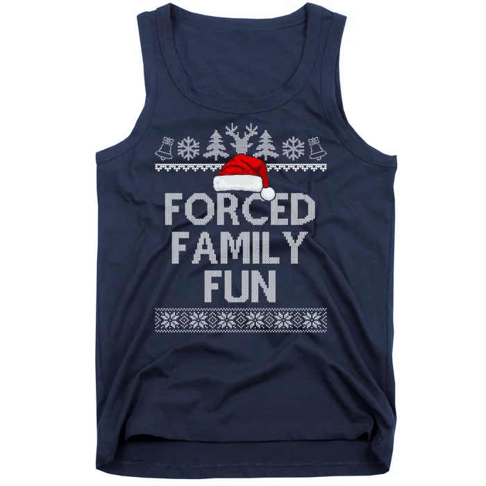 Forced Family Fun Christmas Holiday Tank Top