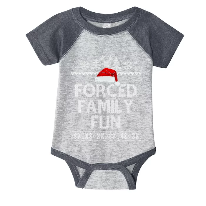 Forced Family Fun Christmas Holiday Infant Baby Jersey Bodysuit