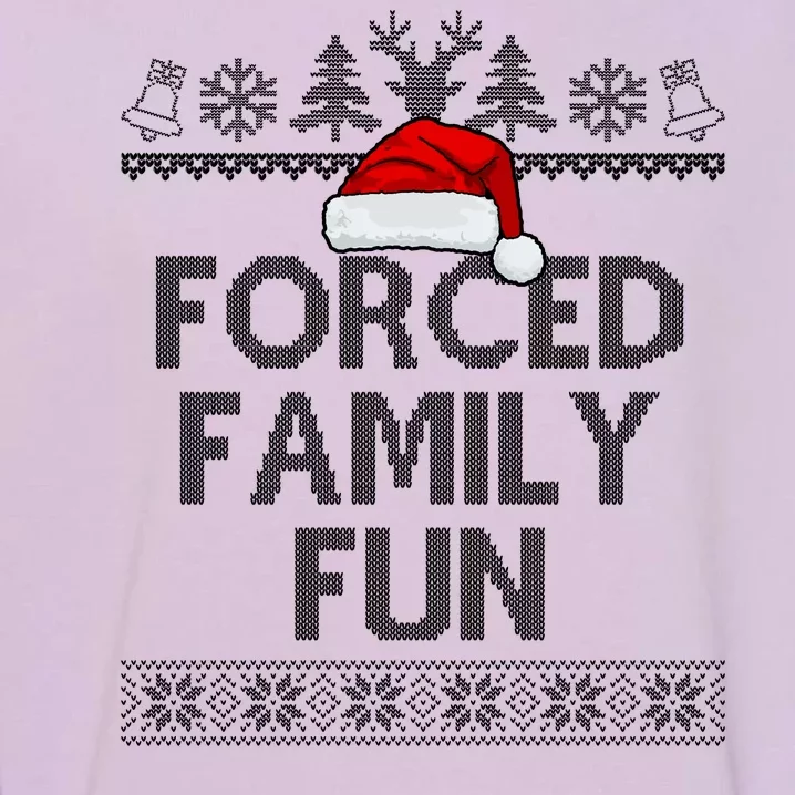 Forced Family Fun Christmas Holiday Garment-Dyed Sweatshirt