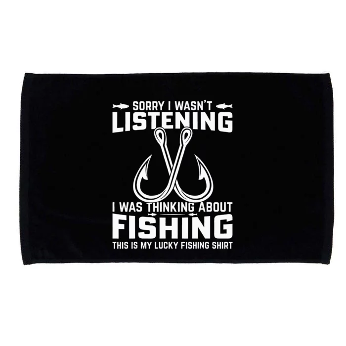 Funny Fishing For  Trout Bass Fisherman Vacation Microfiber Hand Towel