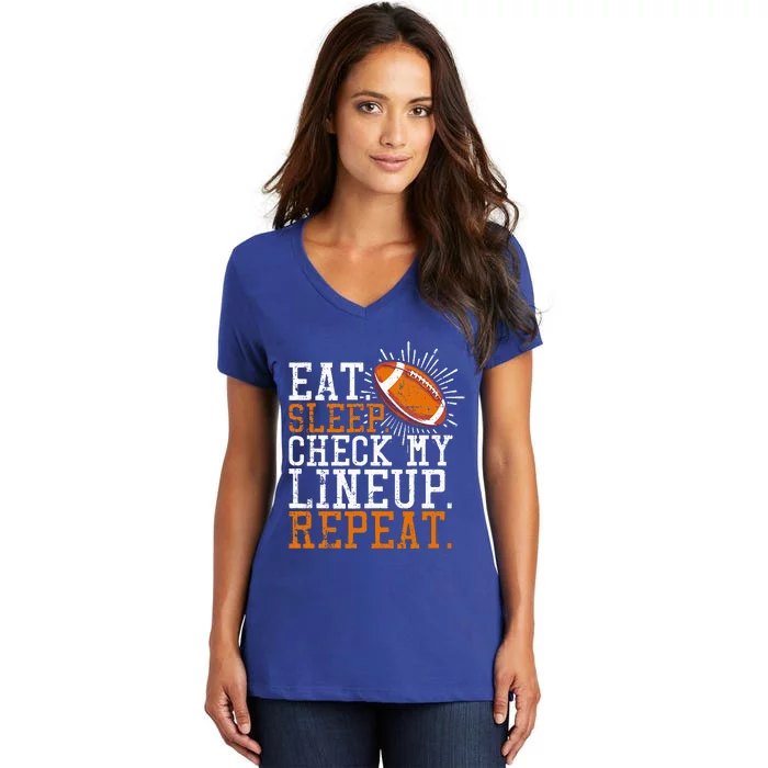 Football Funny Football Tee Fantasy Football Women's V-Neck T-Shirt