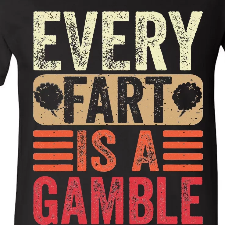 Funny Fart Farting Sarcastic Humor Saying V-Neck T-Shirt