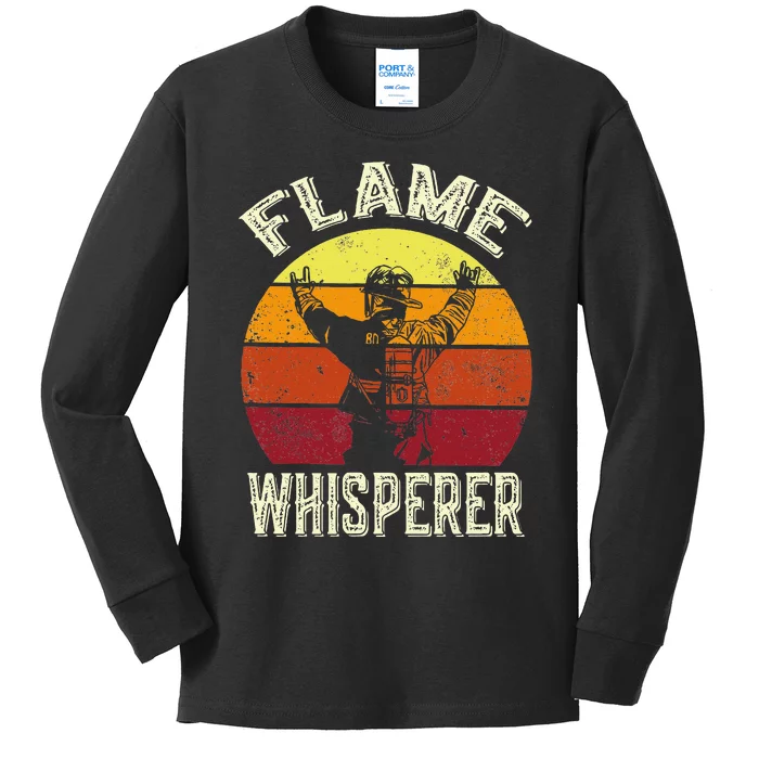 Funny Firefighting Fireman & Volunteer Firefighter Kids Long Sleeve Shirt