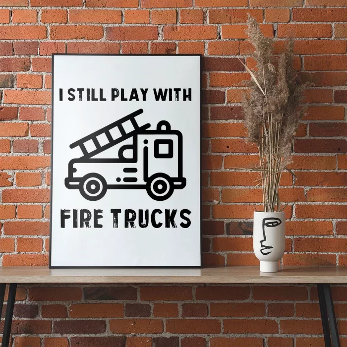 Funny Firefighters Firefighter Gift For Firemen Poster