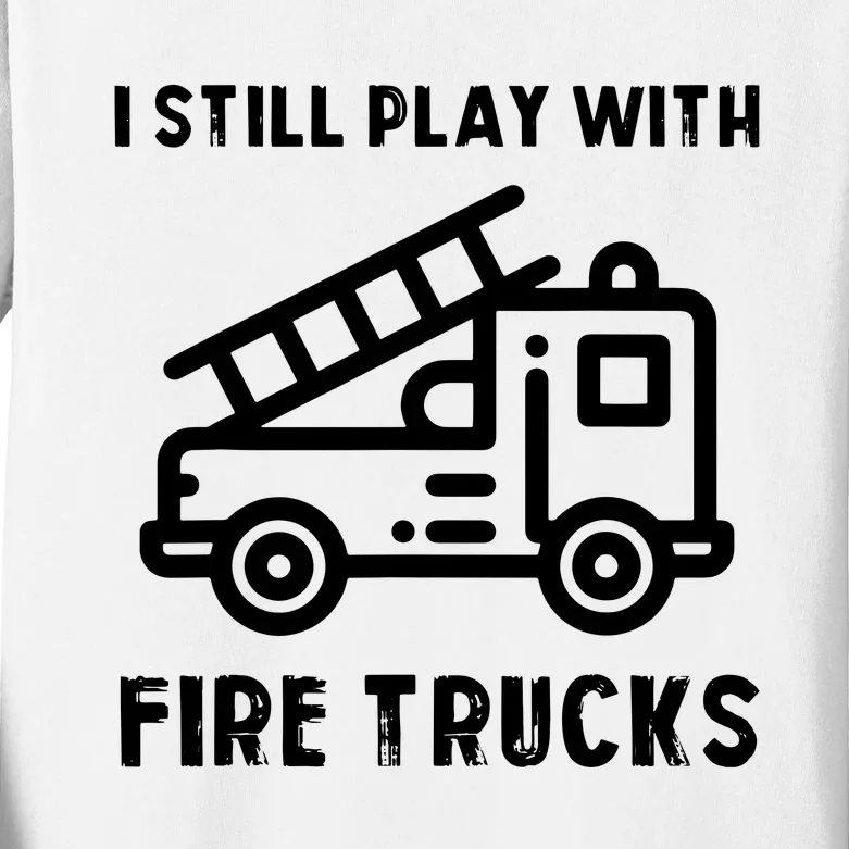 Funny Firefighters Firefighter Gift For Firemen Kids Long Sleeve Shirt