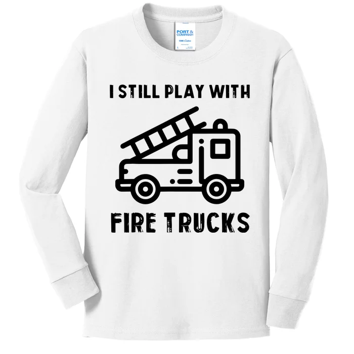 Funny Firefighters Firefighter Gift For Firemen Kids Long Sleeve Shirt