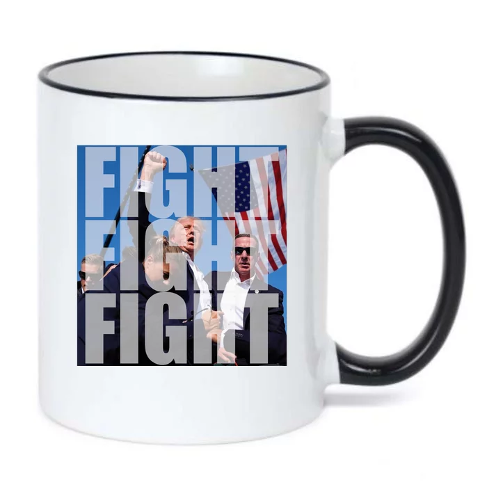 Fight Fight Fight Donald Trump 2024 Usa Election Black Color Changing Mug