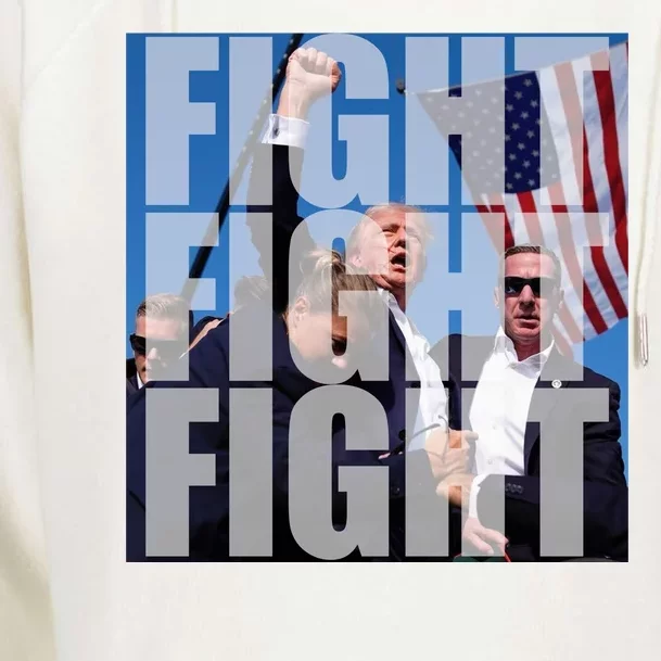 Fight Fight Fight Donald Trump 2024 Usa Election Womens Funnel Neck Pullover Hood