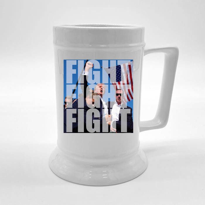 Fight Fight Fight Donald Trump 2024 Usa Election Front & Back Beer Stein