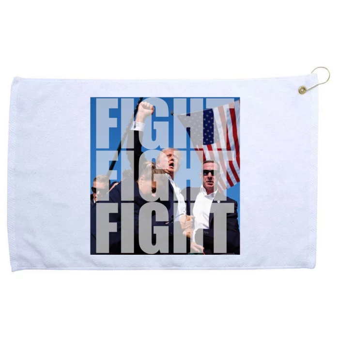 Fight Fight Fight Donald Trump 2024 Usa Election Grommeted Golf Towel