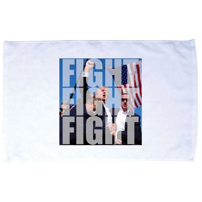 Fight Fight Fight Donald Trump 2024 Usa Election Microfiber Hand Towel