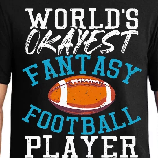 Football Funny Football Tee Fantasy Football Pajama Set