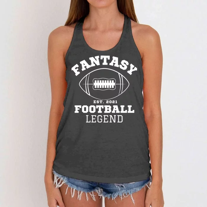 Funny Fantasy Football, Fantasy Football Guru, Drink And Draft Kickers Women's Knotted Racerback Tank