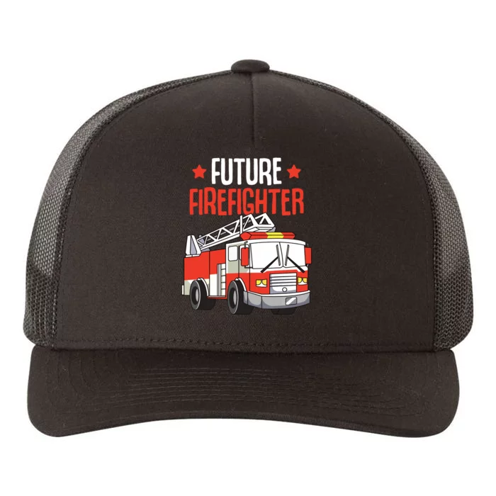 Future Firefighter Fireman Firefighting Boy Kids Yupoong Adult 5-Panel Trucker Hat