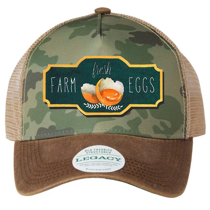 Funny Farm Fresh Eggs Legacy Tie Dye Trucker Hat