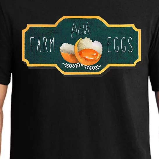 Funny Farm Fresh Eggs Pajama Set