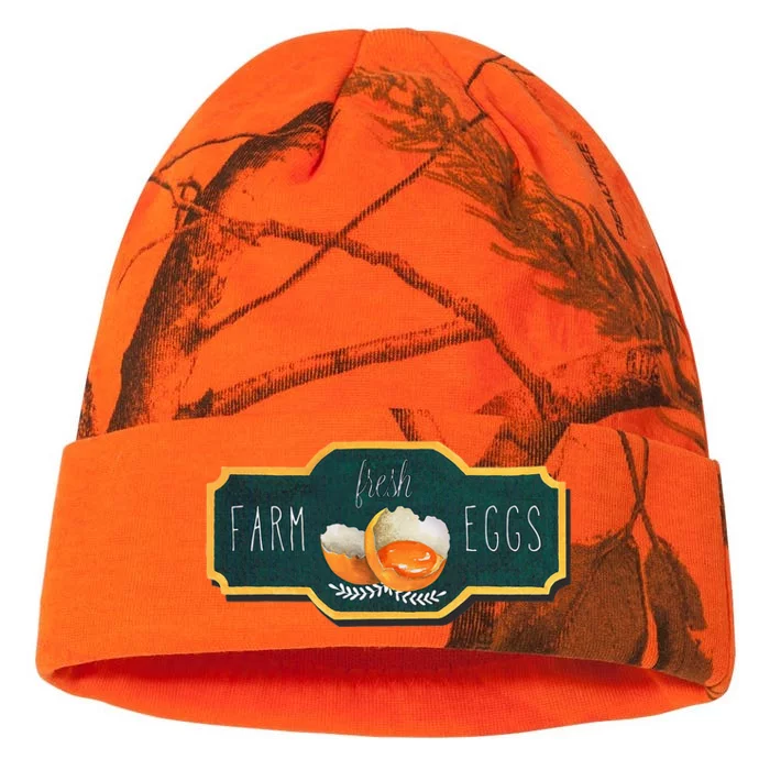 Funny Farm Fresh Eggs Kati - 12in Camo Beanie