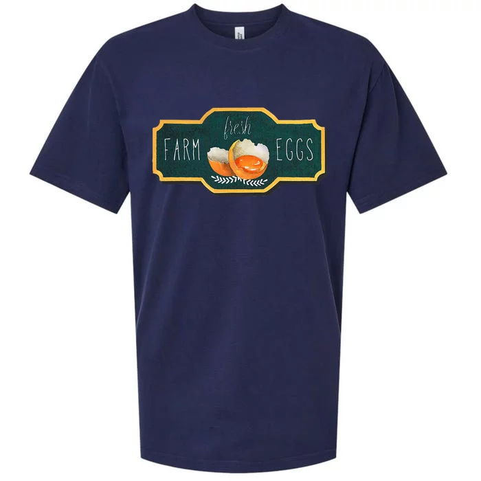 Funny Farm Fresh Eggs Sueded Cloud Jersey T-Shirt