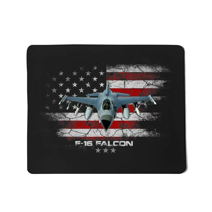 F16 Fighting Falcon Military Jet Aircraft Pilot Veteran Mousepad