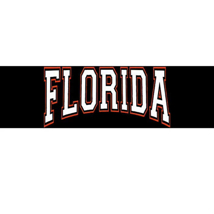 funny Florida FL United States Font Bumper Sticker