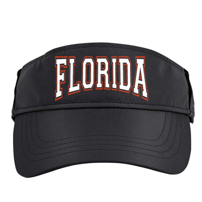 funny Florida FL United States Font Adult Drive Performance Visor