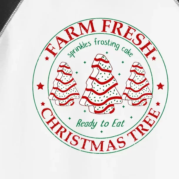 Funny Farm Fresh Christmas Tree Cakes Family Xmas Pajamas Toddler Fine Jersey T-Shirt