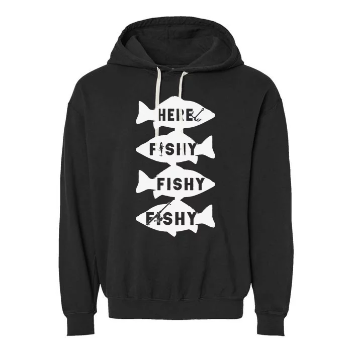 Fisher Fish Fishermen Bait Fishing Rod Bass Garment-Dyed Fleece Hoodie