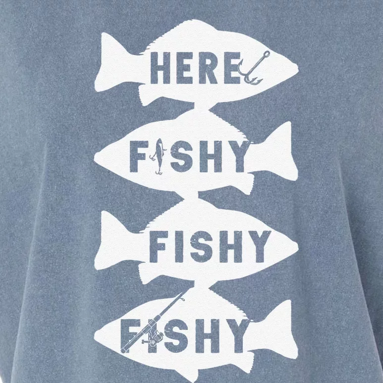 Fisher Fish Fishermen Bait Fishing Rod Bass Garment-Dyed Women's Muscle Tee