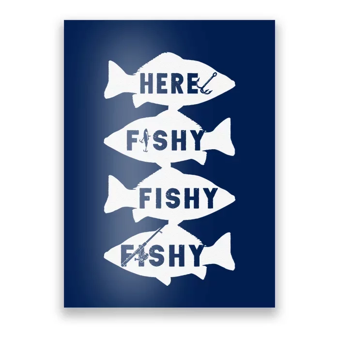 Fisher Fish Fishermen Bait Fishing Rod Bass Poster