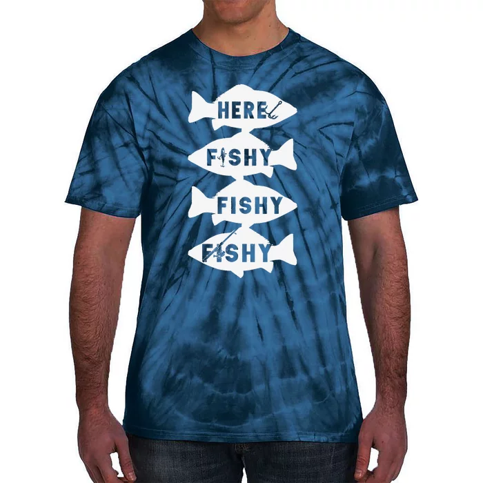 Fisher Fish Fishermen Bait Fishing Rod Bass Tie-Dye T-Shirt