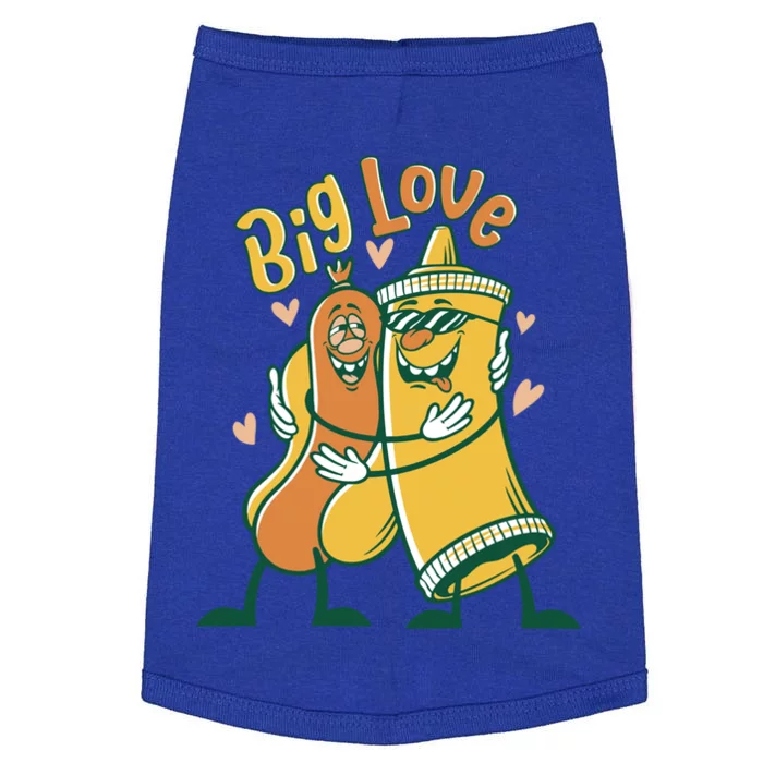 Funny Fast Food Big Love Mustard And Sausage Great Gift Doggie Tank