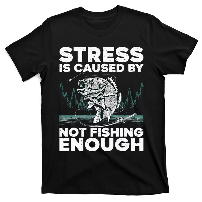 Funny Fishing For Men Women Bass Fly Fishing Lovers T-Shirt