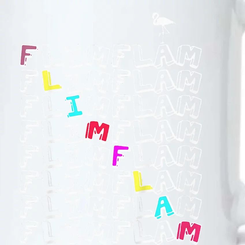 Flim Flam  Funny Flamingo  Gift Black Color Changing Mug