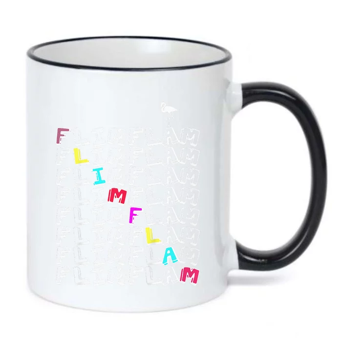 Flim Flam  Funny Flamingo  Gift Black Color Changing Mug