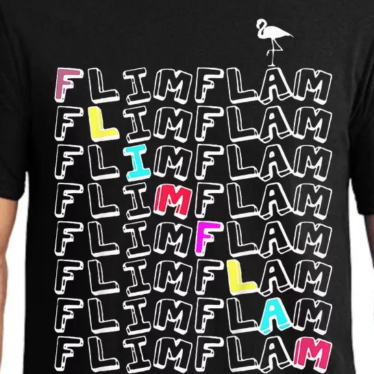 Flim Flam  Funny Flamingo  Gift Pajama Set