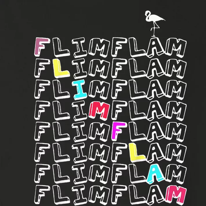 Flim Flam  Funny Flamingo  Gift Toddler Long Sleeve Shirt