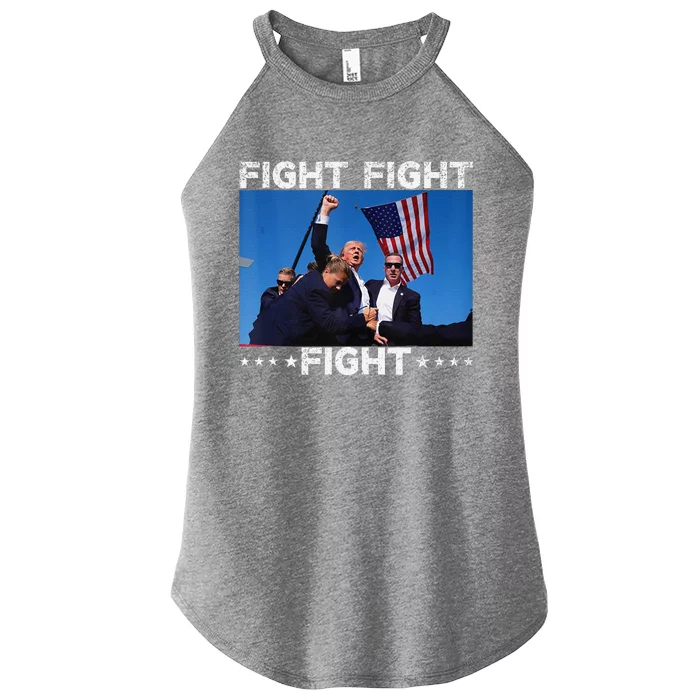 Fight Fight Fight Trump 2024 Vote Trump Women’s Perfect Tri Rocker Tank