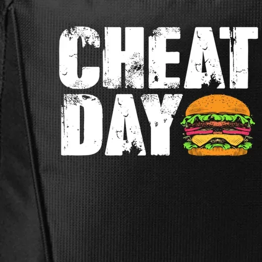 Funny Fast Food Hamburger Cheeseburger Cheat Day Gift City Backpack