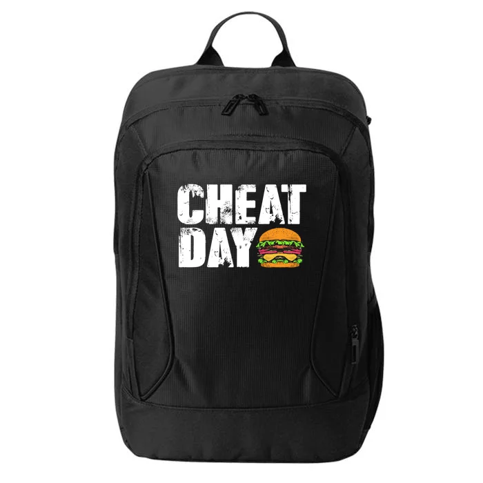 Funny Fast Food Hamburger Cheeseburger Cheat Day Gift City Backpack