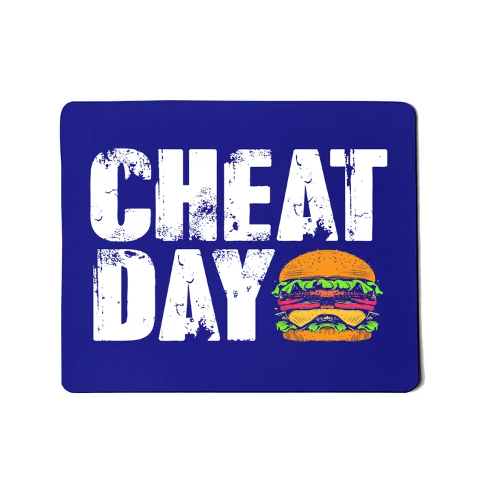 Funny Fast Food Hamburger Cheeseburger Cheat Day Gift Mousepad