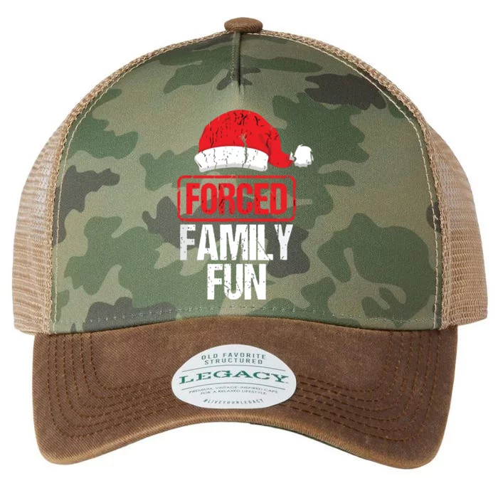 Forced Family Fun Winter Holidays Funny Christmas Legacy Tie Dye Trucker Hat