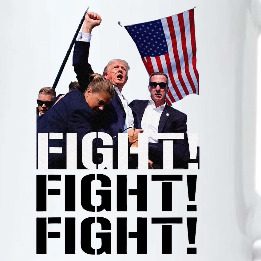 Fight Fight Fight Usa Flag Donald Trump 2024 Rally Presidential Election Black Color Changing Mug