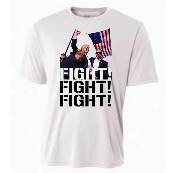 Fight Fight Fight Usa Flag Donald Trump 2024 Rally Presidential Election Cooling Performance Crew T-Shirt