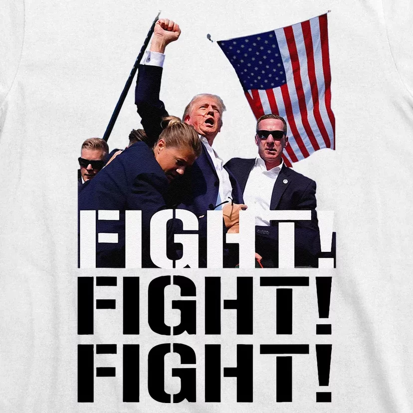 Fight Fight Fight Usa Flag Donald Trump 2024 Rally Presidential Election T-Shirt