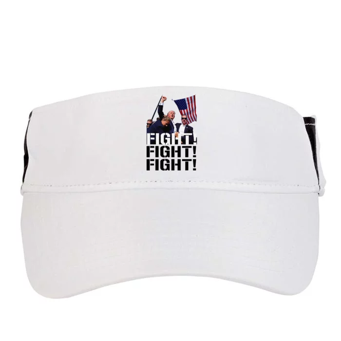 Fight Fight Fight Usa Flag Donald Trump 2024 Rally Presidential Election Adult Drive Performance Visor