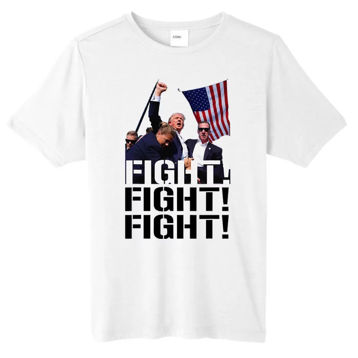 Fight Fight Fight Usa Flag Donald Trump 2024 Rally Presidential Election ChromaSoft Performance T-Shirt