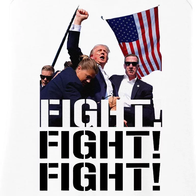 Fight Fight Fight Usa Flag Donald Trump 2024 Rally Presidential Election Ladies Essential Tank