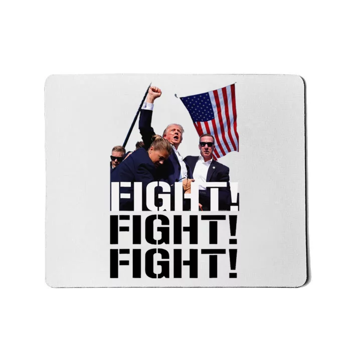 Fight Fight Fight Usa Flag Donald Trump 2024 Rally Presidential Election Mousepad