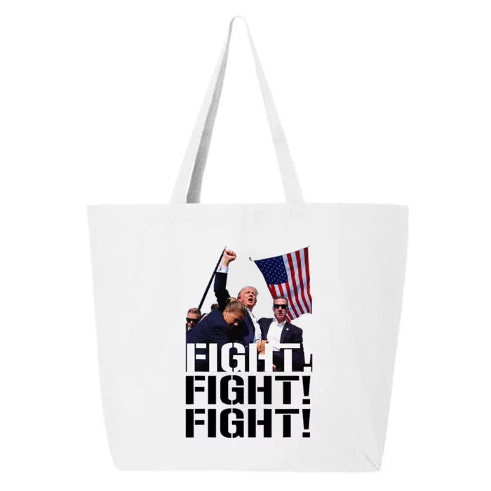 Fight Fight Fight Usa Flag Donald Trump 2024 Rally Presidential Election 25L Jumbo Tote